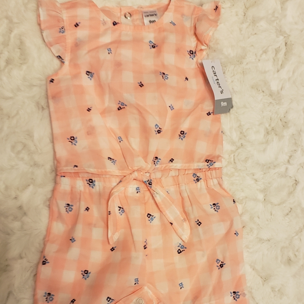 New! 9m Infant Girl's Shorts Romper